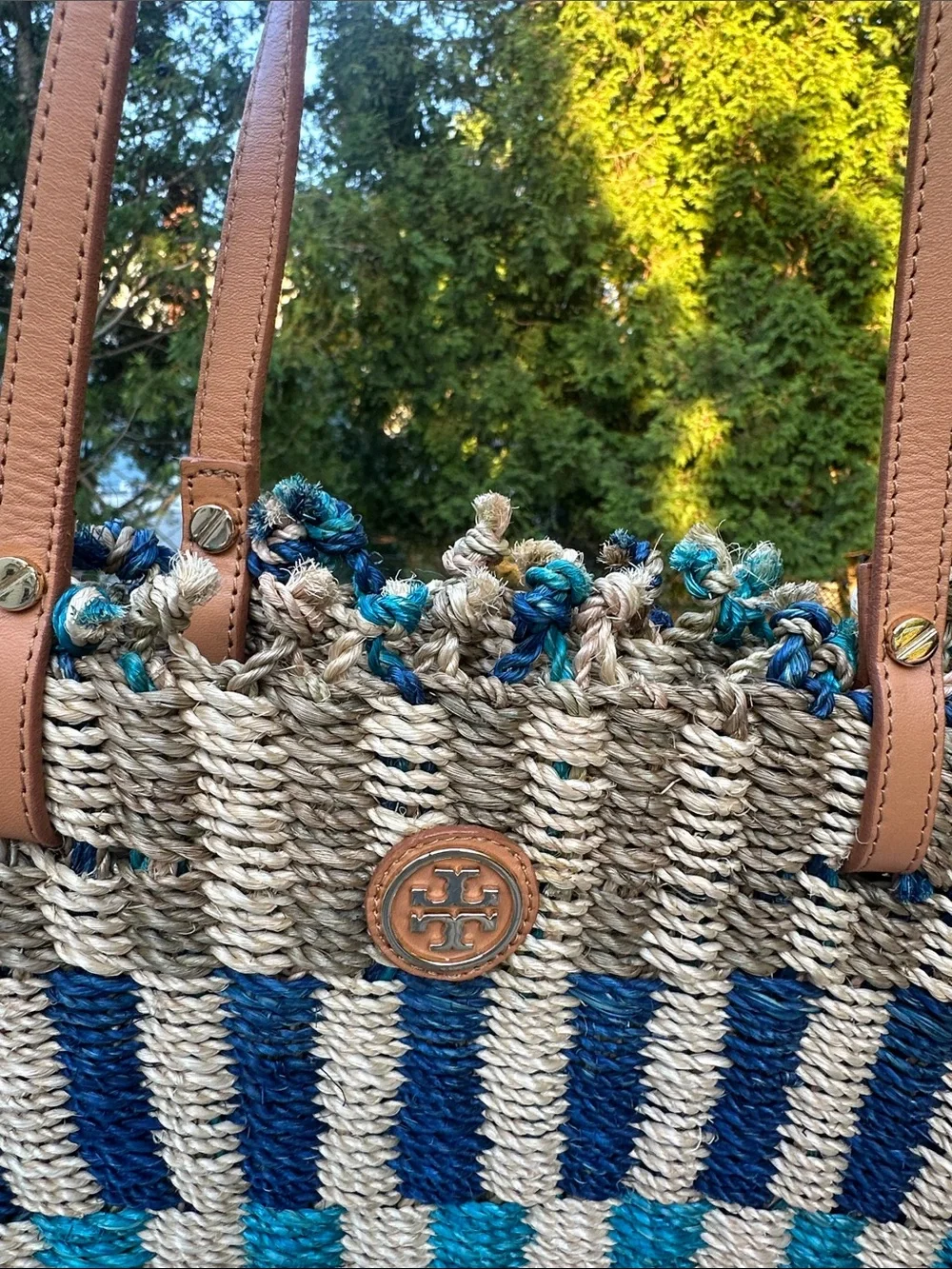 Tory Burch Jute Straw Tote